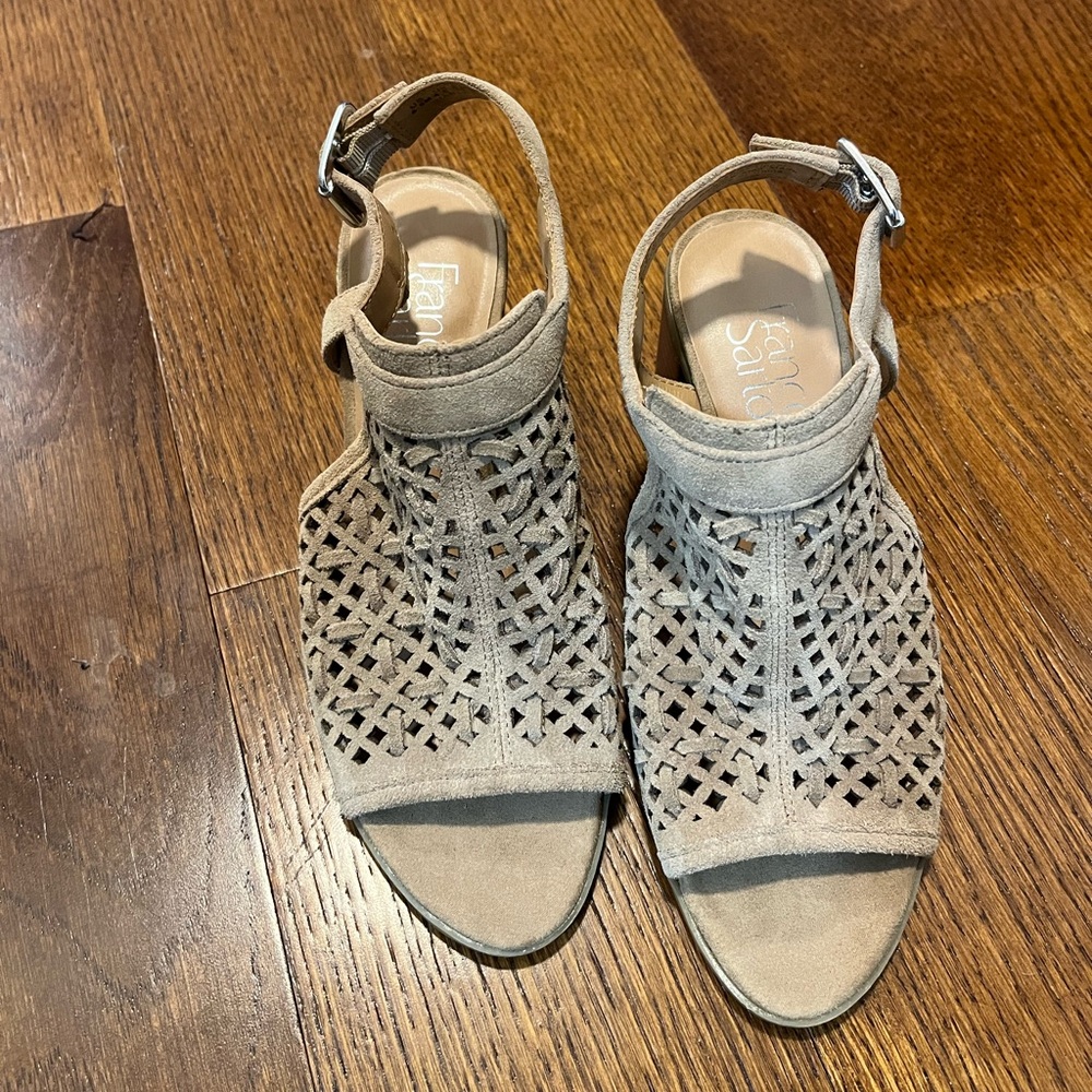 Fancy Sarto Suede Heels